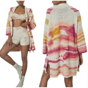 DAILY PRACTICE x ANTHROPOLOGIE Bethany Cardigan Sunrise Chunky Sweater | XS-S